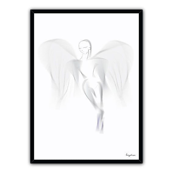 Engel 6 - Hvid engel - Bo Berget